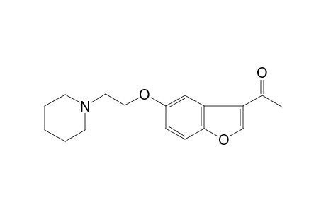 1-(5-[2-(1-Piperidinyl)ethoxy]-1-benzofuran-3-yl)ethanone
