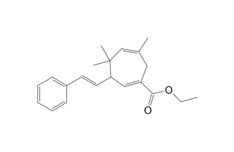 Ethyl 4,4,6-Trimethyl-3-((E)-2-phenylethenyl)cyclohepta-1,5-diene-1-carboxylate