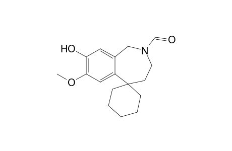 7-Methoxy-8-oxidanyl-spiro[3,4-dihydro-1H-2-benzazepine-5,1'-cyclohexane]-2-carbaldehyde