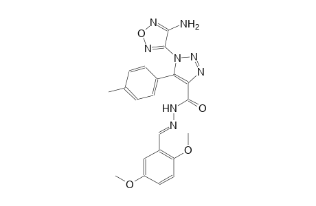 1-(4-amino-1,2,5-oxadiazol-3-yl)-N'-[(E)-(2,5-dimethoxyphenyl)methylidene]-5-(4-methylphenyl)-1H-1,2,3-triazole-4-carbohydrazide