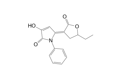(E)-3-Hydroxy-5-(5-ethyl-2-oxotetrahydrofuran-3-ylidene)-1-phenyl-2,5-dihydropyrrol-2-one