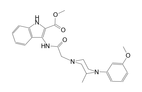methyl 3-({[4-(3-methoxyphenyl)-3-methyl-1-piperazinyl]acetyl}amino)-1H-indole-2-carboxylate