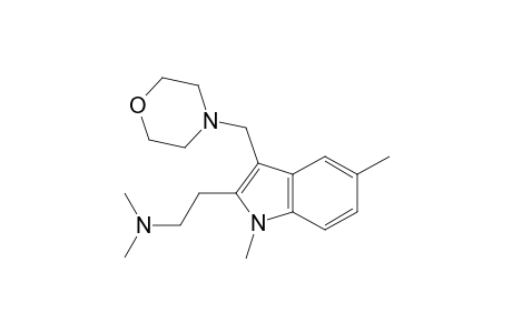 2-[1,5-dimethyl-3-(4-morpholinylmethyl)-2-indolyl]-N,N-dimethylethanamine