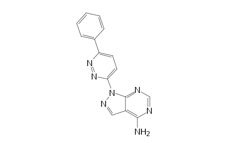 1-(6-Phenyl-pyridazin-3-yl)-1H-pyrazolo[3,4-d]pyrimidin-4-ylamine