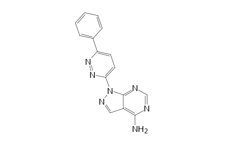 1-(6-Phenyl-pyridazin-3-yl)-1H-pyrazolo[3,4-d]pyrimidin-4-ylamine