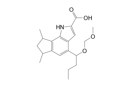 4-[1'-(Methoxymethyl)oxybutyl]-6,8-dimethyl-1,6,7,8-tetrahydrocyclopent[g]indole-2-carboxylic acid