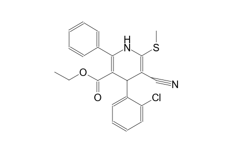 ethyl 4-(2-chlorophenyl)-5-cyano-6-(methylsulfanyl)-2-phenyl-1,4-dihydro-3-pyridinecarboxylate