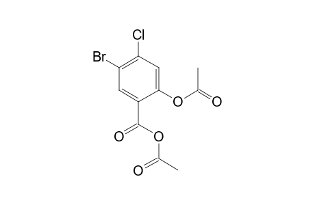 Acetic 4-chloro-3-bromo-6-acetoxybenzoic anhydride