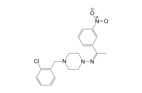 4-(2-chlorobenzyl)-N-[(Z)-1-(3-nitrophenyl)ethylidene]-1-piperazinamine