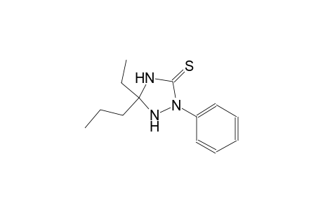 1,2,4-triazolidine-3-thione, 5-ethyl-2-phenyl-5-propyl-