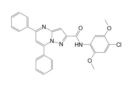 N-(4-chloro-2,5-dimethoxyphenyl)-5,7-diphenylpyrazolo[1,5-a]pyrimidine-2-carboxamide