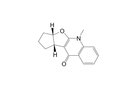 10H-Cyclopenta[4,5]furo[2,3-b]quinolin-10-one, 1,2,3,3a,5,10b-hexahydro-5-methyl-, cis-(.+-.)-