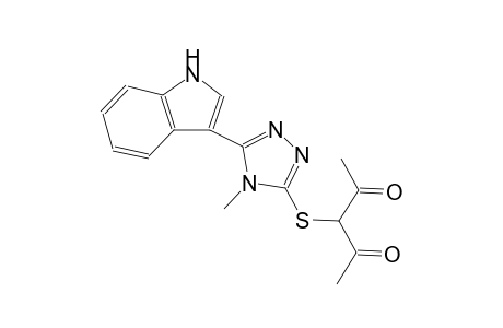 2,4-pentanedione, 3-[[5-(1H-indol-3-yl)-4-methyl-4H-1,2,4-triazol-3-yl]thio]-