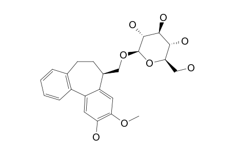 (AR,7-R)-6,7-DIHYDROSUBAVENOSIDE_A;(AR,7-R)-7-BETA-D-GLUCOPYRANOSYLOXYMETHYL-9-METHOXY-DIBENZO-[A.C]-[7]-ANNULEN-10-OL