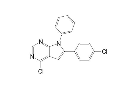 4-chloro-6-(4-chlorophenyl)-7-phenyl-7H-pyrrolo[2,3-d]pyrimidine