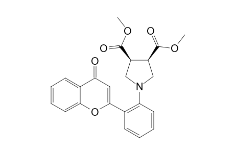 (3R*,4S*)-DIMETHYL-1-[2-(4-OXO-4H-CHROMEN-2-YL)-PHENYL]-PYRROLIDINE-3,4-DICARBOXYLATE