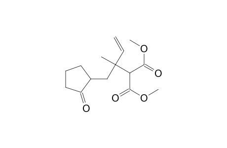 2-[1-[(2-ketocyclopentyl)methyl]-1-methyl-allyl]malonic acid dimethyl ester
