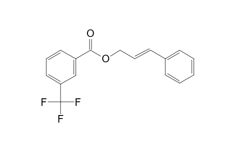 3-Trifluoromethylbenzoic acid, 3-phenyl-2-propenyl ester