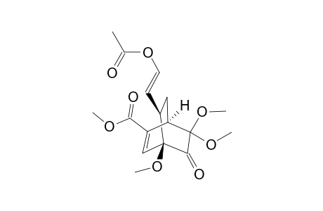 Methyl (1R*,4R*,8R*)-8-[(E)-2-Acetoxy-1-ethenyl]-4,6,6-trimethoxy-5-oxobicyclo[2.2.2]oct-2-ene-2-carboxylate