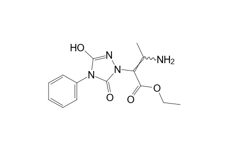 alpha-(1-aminoethylidene)-3-hydroxy-5-oxo-4-phenyl-delta square-1,2,4-triazoline-1-acetic acid, ethyl ester