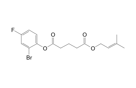 Glutaric acid, 3-methylbut-2-en-1-yl 2-bromo-4-fluorophenyl ester