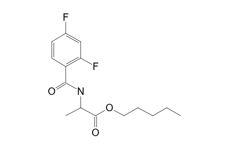 D-Alanine, N-(2,4-difluorobenzoyl)-, pentyl ester