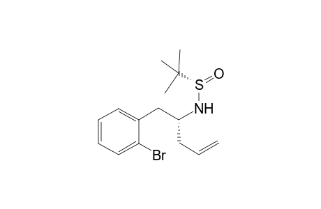 (2R,SS)-1-(2-Bromophenyl)-N-(tert-butylsulfinyl)pent-4-en-2-amine