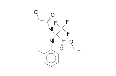 Ethyl 2-[(chloroacetyl)amino]-3,3,3-trifluoro-2-(2-toluidino)propanoate