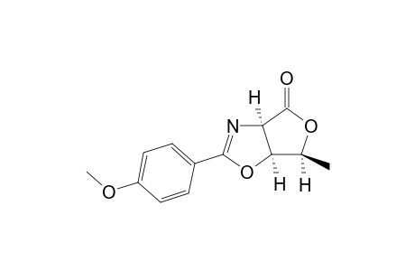 (3R,3aS,6S)-2-(4-Methoxy-phenyl)-6-methyl-6,6a-dihydro-3aH-furo[3,4-d]oxazol-4-one