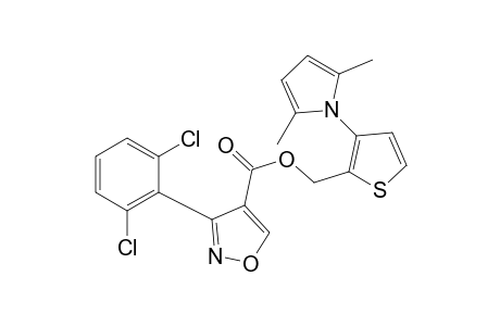 3-(2,6-dichlorophenyl)-5-methyl-4-isoxazolecarboxylic acid, 3-(2,5-dimethylpyrrol-1-yl)-2-thenyl ester