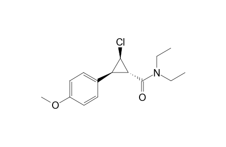 (1S*,2R*,3S*)-2-Chloro-N,N-diethyl-3-(4-methoxyphenyl)-cyclopropanecarboxamide