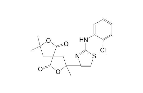 3-[2-(2-chloroanilino)-1,3-thiazol-4-yl]-3,8,8-trimethyl-2,7-dioxaspiro[4.4]nonane-1,6-dione
