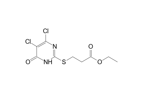 3-[(4,5-dichloro-1,6-dihydro-6-oxo-2-pyrimidinyl)thio]propionic acid, ethyl ester