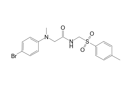 2-((4-bromophenyl)(methyl)amino)-N-(tosylmethyl)acetamide