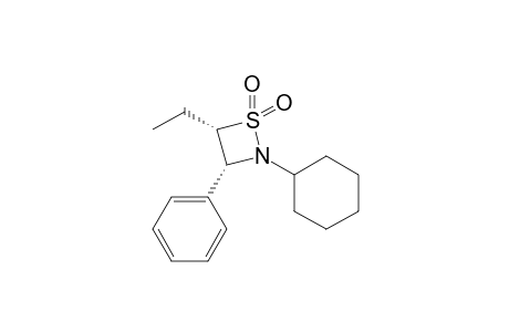 (3R,4S)-2-cyclohexyl-4-ethyl-3-phenyl-1,2-thiazetidine 1,1-dioxide
