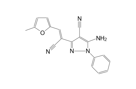 1H-pyrazole-3-acetonitrile, 5-amino-4-cyano-alpha-[(5-methyl-2-furanyl)methylene]-1-phenyl-