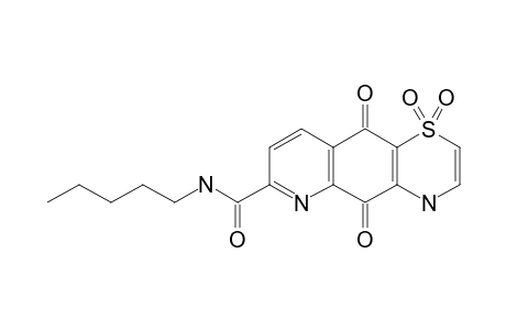 N-N-PENTYL-5,10-DIOXO-5,10-DIHYDRO-4H-[1,4]-THIAZINO-[2,3-G]-QUINOLINE-7-CARBOXAMIDE-1,1-DIOXIDE