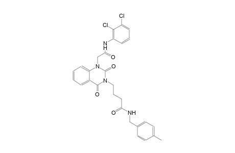 4-(1-[2-(2,3-dichloroanilino)-2-oxoethyl]-2,4-dioxo-1,4-dihydro-3(2H)-quinazolinyl)-N-(4-methylbenzyl)butanamide