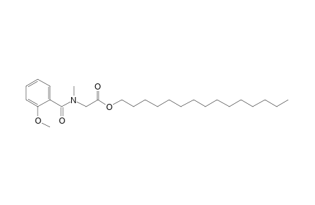 Sarcosine, N-(2-methoxybenzoyl)-, pentadecyl ester