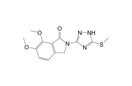 1H-Isoindol-1-one, 2,3-dihydro-6,7-dimethoxy-2-[5-(methylthio)-1H-1,2,4-triazol-3-yl]-