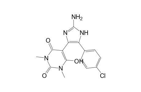 5-[2-Amino-5-(4-chlorophenyl)-1H-imidazol-4-yl]-6-hydroxy-1,3-dimethylpyrimidine-2,4(1H,3H)-dione