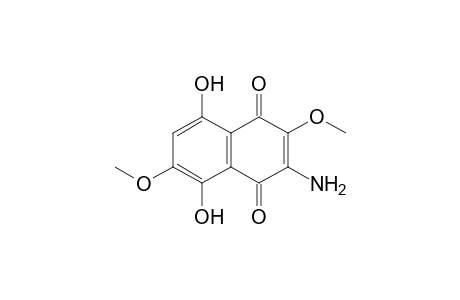 3-Amino-2,6-dimethoxy-5,8-dihydroxy-1,4-naphthoquinone