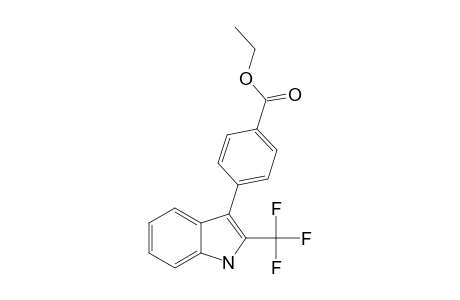 3-(4-ETHOXYCARBONYLPHENYL)-2-(TRIFLUOROMETHYL)-INDOLE