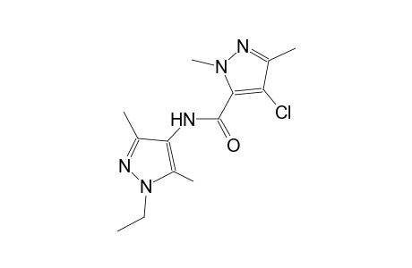 4-chloro-N-(1-ethyl-3,5-dimethyl-1H-pyrazol-4-yl)-1,3-dimethyl-1H-pyrazole-5-carboxamide