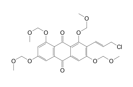 9,10-Anthracenedione, 2-(3-chloro-1-propenyl)-1,3,6,8-tetrakis(methoxymethoxy)-, (E)-
