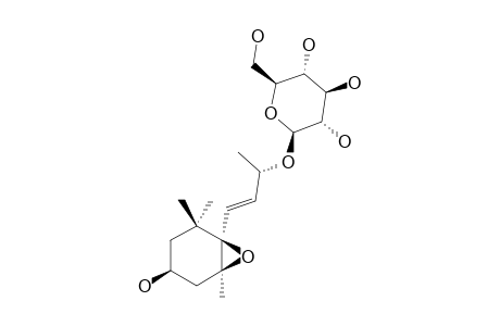 PHLOMUROSIDE;(3S,5S,6R,9R)-3-HYDROXY-5,6-EPOXY-BETA-IONOL-9-O-BETA-D-GLUCOPYRANOSIDE