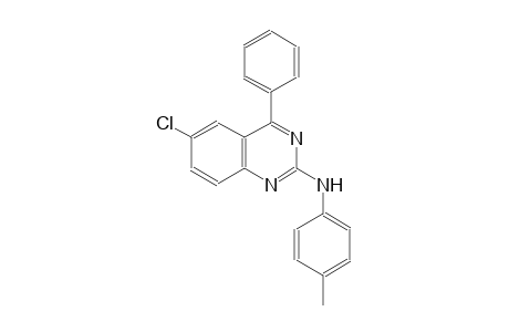 2-quinazolinamine, 6-chloro-N-(4-methylphenyl)-4-phenyl-