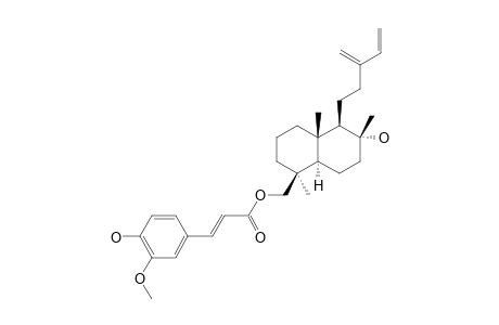 8-ALPHA-HYDROXY-LABDA-13(16),14-DIEN-19-YL-(E)-4-HYDROXY-3-METHOXY-CINNAMATE