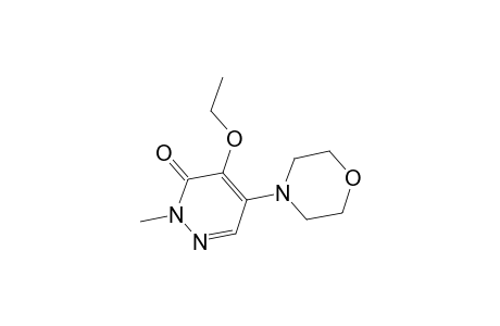 3(2H)-Pyridazinone, 4-ethoxy-2-methyl-5-(4-morpholinyl)-
