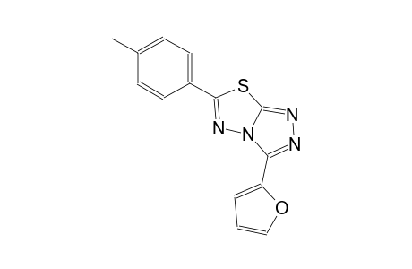3-(2-furyl)-6-(4-methylphenyl)[1,2,4]triazolo[3,4-b][1,3,4]thiadiazole